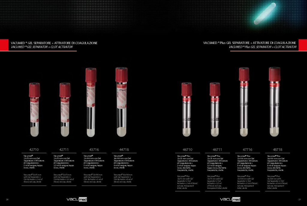Vacumed® Clot activator tubes